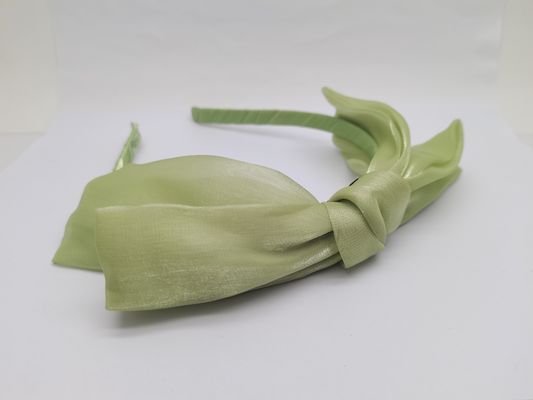 당신의 컬렉션에 대 한 직물 녹색 큰 Bowknot 헤어밴드