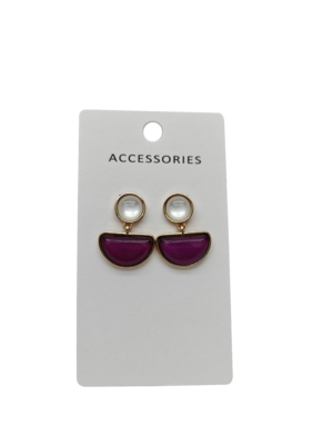 여성용 우아한 기하학적 스터드 귀걸이 심플한 물방울 디자인 클래식 패셔너블한 쥬얼리 액세서리