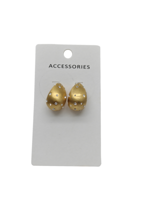 패션 금으로 칠한 눈물 떨어 뜨리는 귀걸이 딸기 모양 덩치 큰 스테인레스 스틸 귀걸이 여성