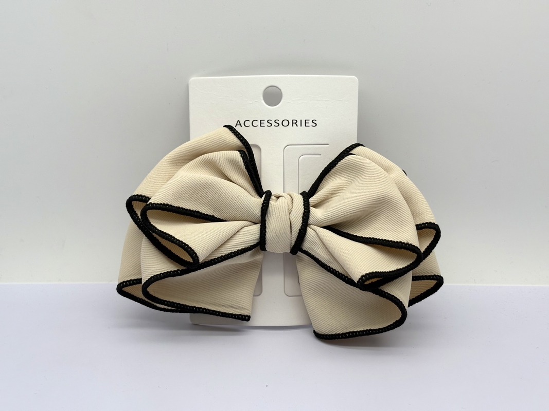 다양한 색상 을 선택할 수 있는 패션 크림 Bow Hair Clip
