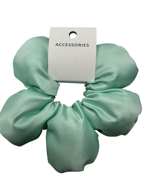 여성용 순수 실크 플로럴 헤어타이, 한국 스타일 헤어 액세서리