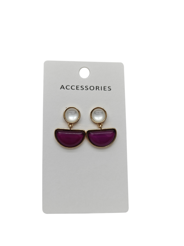 여성용 우아한 기하학적 스터드 귀걸이 심플한 물방울 디자인 클래식 패셔너블한 쥬얼리 액세서리